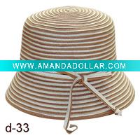ladies' hat-bucket hat-summer hat-large brim hat