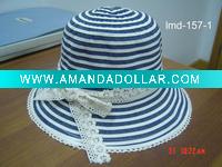 ladies' hat-bucket hat-summer hat-large brim hat