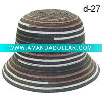 ladies' hat-bucket hat-summer hat-large brim hat
