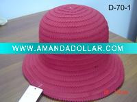 ladies' hat-bucket hat-summer hat-large brim hat