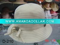 ladies' hat-bucket hat-summer hat-large brim hat