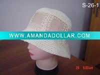 ladies' hat-bucket hat-summer hat-large brim hat