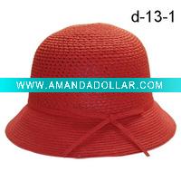 ladies' hat-bucket hat-summer hat-large brim hat