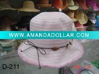 ladies' hat-bucket hat-summer hat-large brim hat
