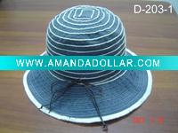ladies' hat-bucket hat-summer hat-large brim hat