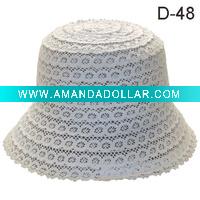 ladies' hat-bucket hat-summer hat-large brim hat