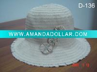 ladies' hat-bucket hat-summer hat-large brim hat