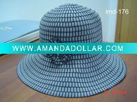 ladies' hat-bucket hat-summer hat-large brim hat