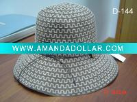 ladies' hat-bucket hat-summer hat-large brim hat