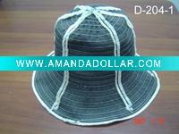 ladies' hat-bucket hat-summer hat-large brim hat