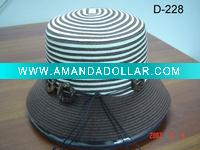 ladies' hat-bucket hat-summer hat-large brim hat