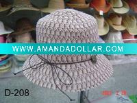 ladies' hat-bucket hat-summer hat-large brim hat