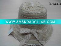 ladies' hat-bucket hat-summer hat-large brim hat
