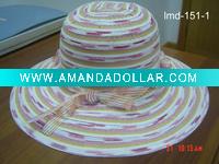 ladies' hat-bucket hat-summer hat-large brim hat