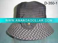 ladies' hat-bucket hat-summer hat-large brim hat