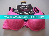 Wholesale dot printing big cup lady's bra 2pcs/hanger bra
