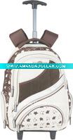 Wholesale oxford white school trolley bag