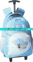 Wholesale 420D jacquard school trolley bag