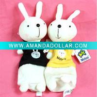 Wholesale 2011 cute rabbit pencil bags /pen cases