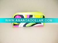 colorful pencil bag with zipper