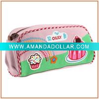 Wholesale Cute cotton fabric pencil bag