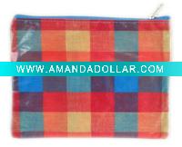 clear pvc Pen bag with zipper