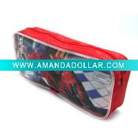 Wholesale PVC kids school pencil stationery case bag