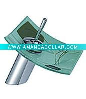 Glass sink faucet