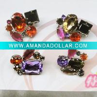 2011 Fashion spring flower rhinestone brooch