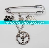 Wholesale Exquisite Zircon Crystal Alloy Brooches
