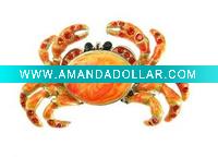 animal brooch-crab