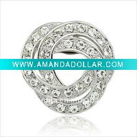 Wholesale Fashion scarf jewelry Rhinestone scarf clip-S00440-1