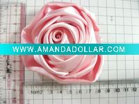 pink artificial brooch silk flower