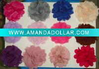 Wholesale 3'' Chiffon mesh silk flowers YL01245