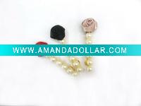 Wholesale colored silk flower hair clip