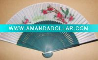 Wholesale Mix Flower printing Silk ladies hand fan