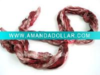 Wholesale new hot selling fashion spring silk flower scarf necklace