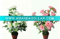 Wholesale potted artificial flower bonsai