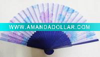 Wholesale Mix Flower printing Silk ladies hand fan
