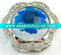 Wholesale fashion flower handbag hook blue