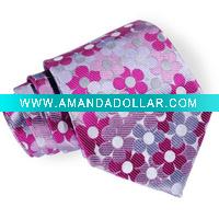 Silk Flower Necktie