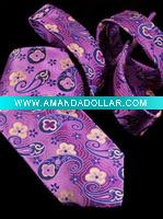 Silk Flower Necktie