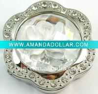 Wholesale fashion promotional crystal flower bag hanger