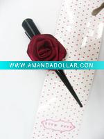 Wholesale colored silk flower hair clip
