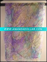 flower printed silk hijab scarf NUS01KF066