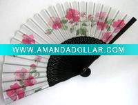 Japanese Style Folding Hand Fan Flower