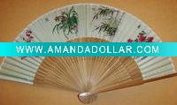 Mix Flower printing Silk ladies hand fan