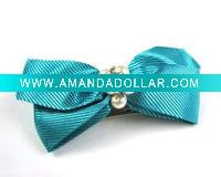 Wholesale New Barrette Hair Clip Silk Alloy Flower Blue