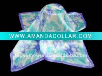 refreshing light flower pure silk headwear