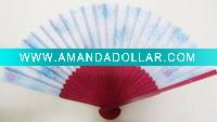 Wholesale Mix Flower printing Silk ladies hand fan